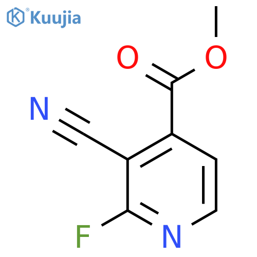 Methyl 3-cyano-2-fluoroisonicotinate structure