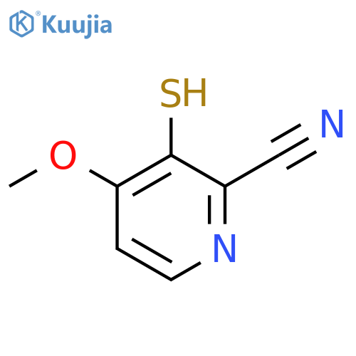 3-Mercapto-4-methoxypicolinonitrile structure