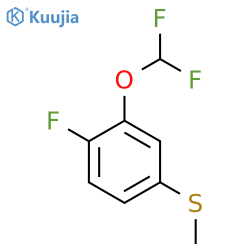 (3-(Difluoromethoxy)-4-fluorophenyl)(methyl)sulfane structure