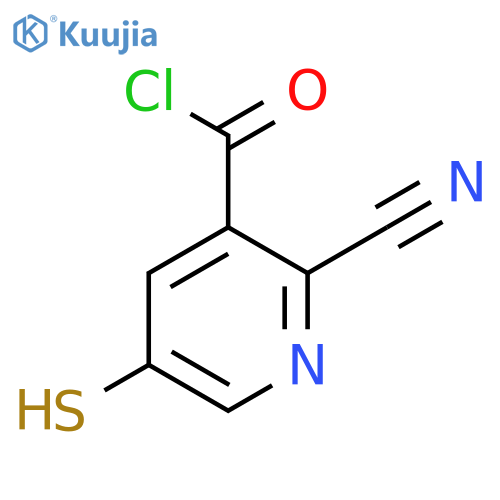 2-Cyano-5-mercaptonicotinoyl chloride structure