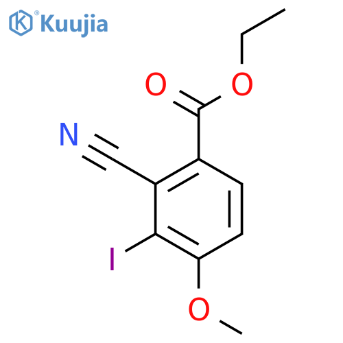 Ethyl 2-cyano-3-iodo-4-methoxybenzoate structure