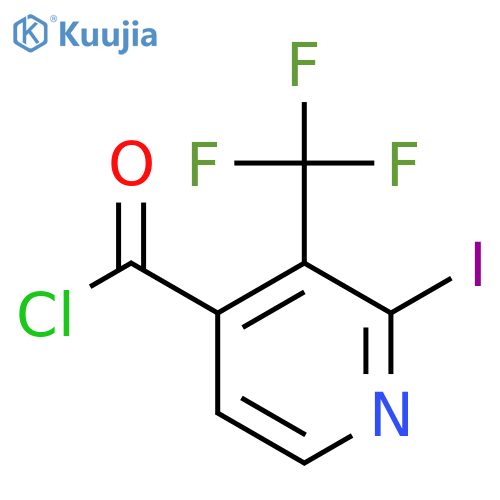 2-Iodo-3-(trifluoromethyl)pyridine-4-carbonyl chloride structure