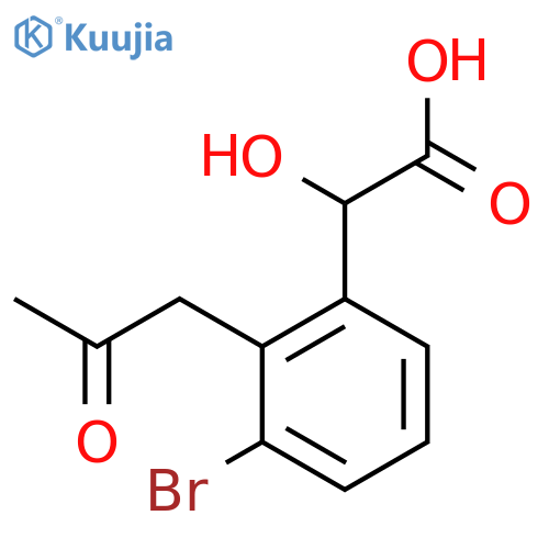 3-Bromo-2-(2-oxopropyl)mandelic acid structure