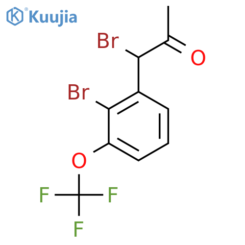 1-Bromo-1-(2-bromo-3-(trifluoromethoxy)phenyl)propan-2-one structure