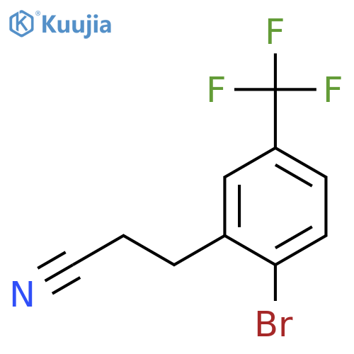 3-(2-Bromo-5-(trifluoromethyl)phenyl)propanenitrile structure