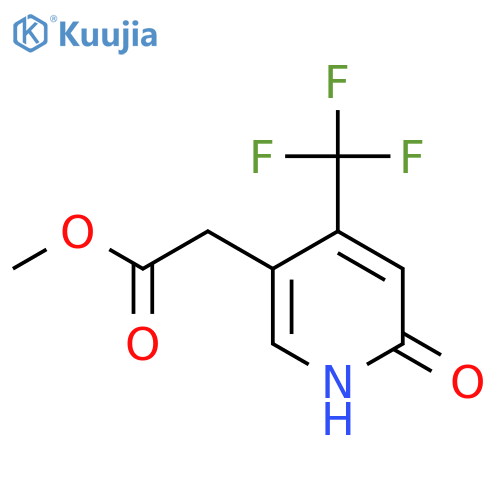 Methyl 2-hydroxy-4-(trifluoromethyl)pyridine-5-acetate structure