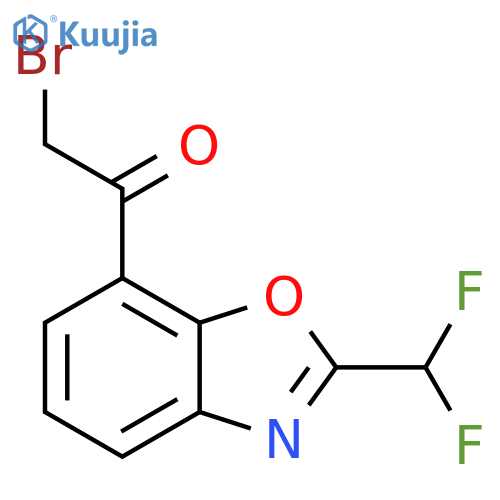 7-(2-Bromoacetyl)-2-(difluoromethyl)benzo[d]oxazole structure