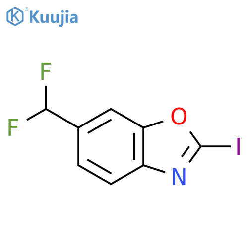 6-(Difluoromethyl)-2-iodobenzo[d]oxazole structure