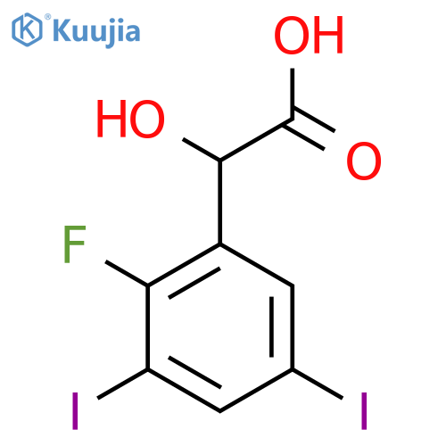 3,5-Diiodo-2-fluoromandelic acid structure