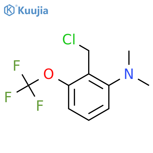 2-Dimethylamino-6-(trifluoromethoxy)benzyl chloride structure