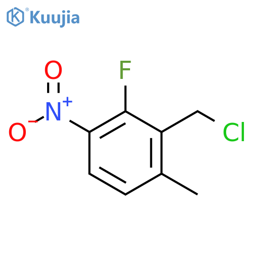 2-Fluoro-6-methyl-3-nitrobenzyl chloride structure