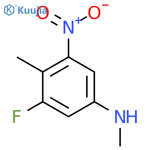 3-Fluoro-N,4-dimethyl-5-nitroaniline structure