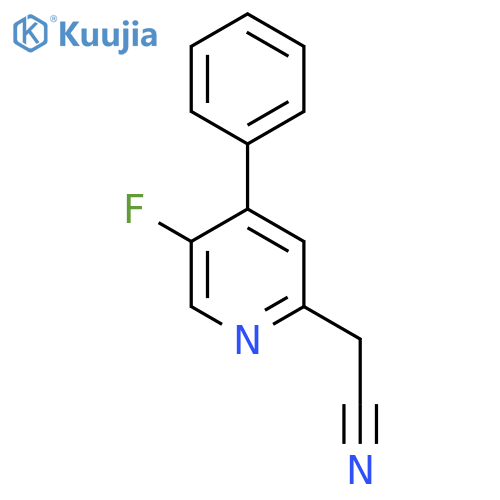 5-Fluoro-4-phenylpyridine-2-acetonitrile structure