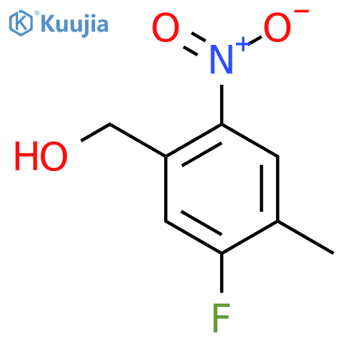5-Fluoro-4-methyl-2-nitrobenzyl alcohol structure