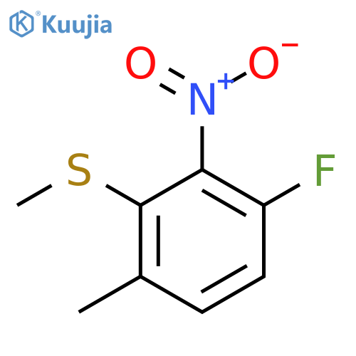 3-Fluoro-6-methyl-2-nitrothioanisole structure