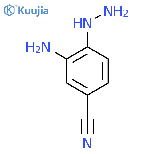 2-Amino-4-cyanophenylhydrazine structure