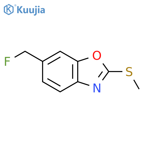 6-(Fluoromethyl)-2-(methylthio)benzo[d]oxazole structure