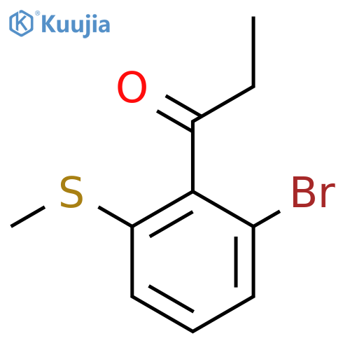 1-(2-Bromo-6-(methylthio)phenyl)propan-1-one structure