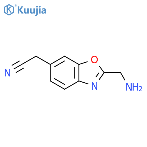 2-(Aminomethyl)benzo[d]oxazole-6-acetonitrile structure