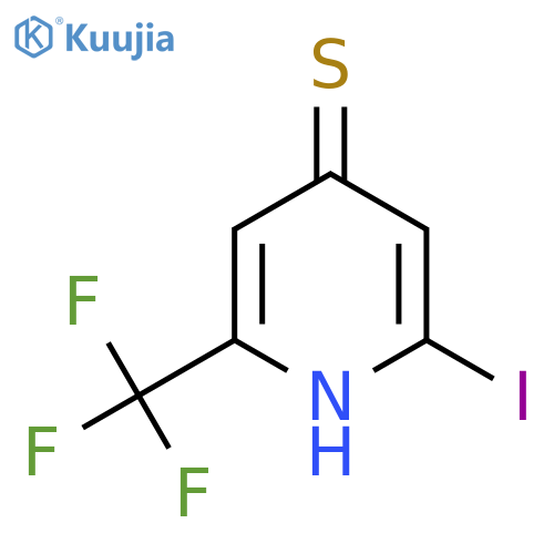 2-Iodo-4-mercapto-6-(trifluoromethyl)pyridine structure