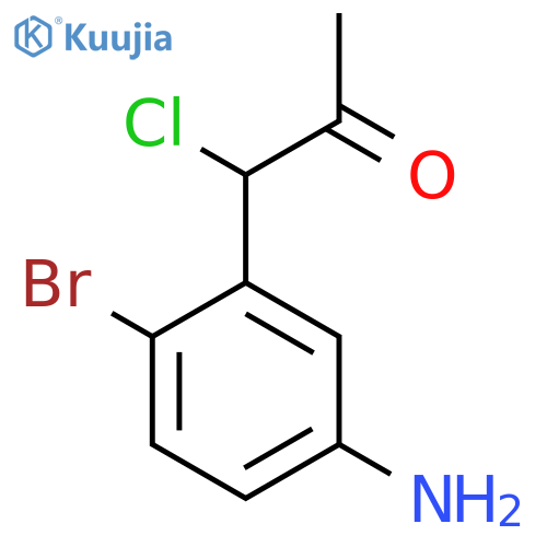 1-(5-Amino-2-bromophenyl)-1-chloropropan-2-one structure