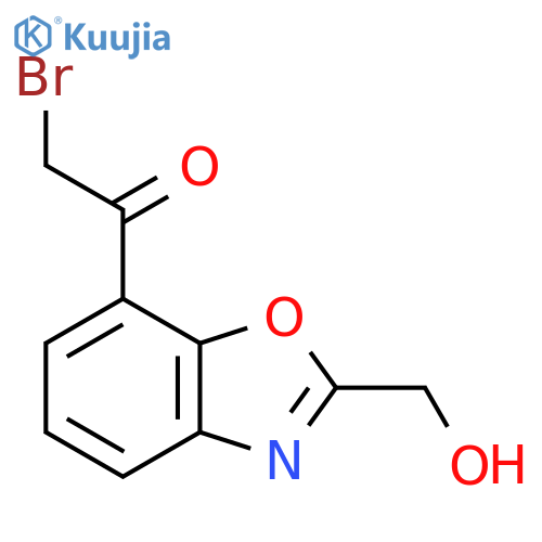 7-(2-Bromoacetyl)-2-(hydroxymethyl)benzo[d]oxazole structure