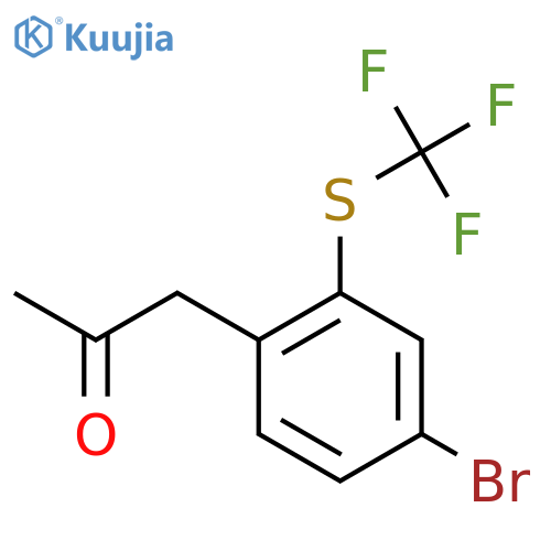 1-(4-Bromo-2-(trifluoromethylthio)phenyl)propan-2-one structure