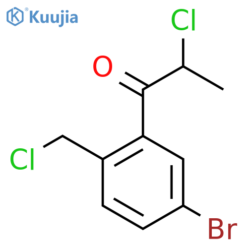 1-(5-Bromo-2-(chloromethyl)phenyl)-2-chloropropan-1-one structure