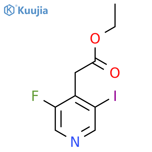 Ethyl 3-fluoro-5-iodopyridine-4-acetate structure