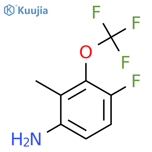 4-Fluoro-2-methyl-3-(trifluoromethoxy)aniline structure