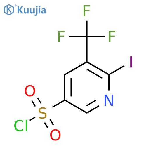 2-Iodo-3-(trifluoromethyl)pyridine-5-sulfonyl chloride structure