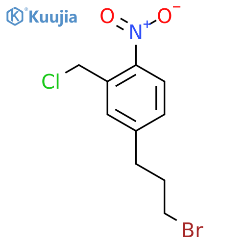 5-(3-Bromopropyl)-2-nitrobenzyl chloride structure