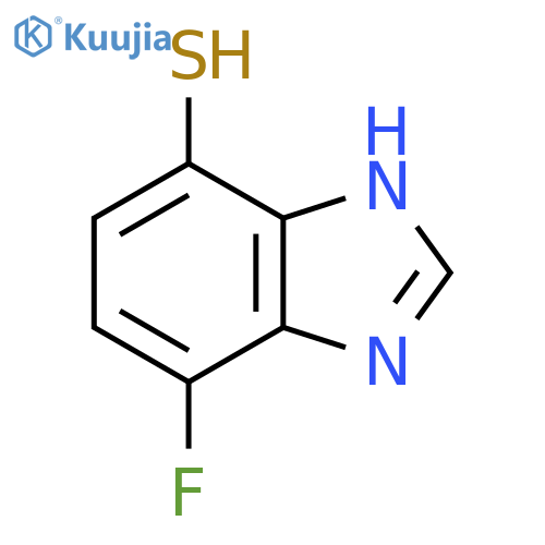 4-Fluoro-7-mercapto-1H-benzimidazole structure