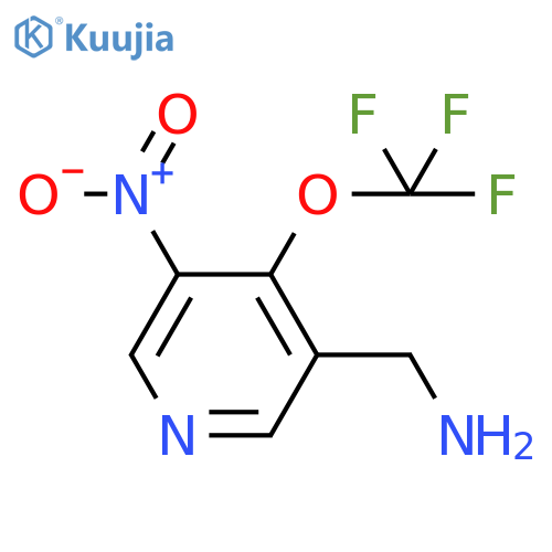 3-(Aminomethyl)-5-nitro-4-(trifluoromethoxy)pyridine structure