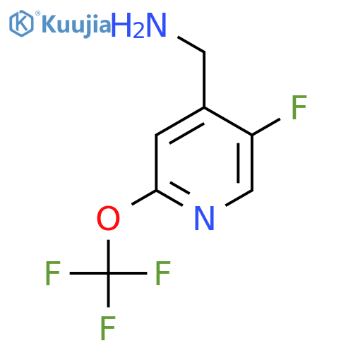 4-(Aminomethyl)-5-fluoro-2-(trifluoromethoxy)pyridine structure