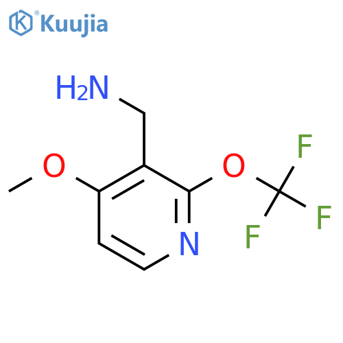 3-(Aminomethyl)-4-methoxy-2-(trifluoromethoxy)pyridine structure