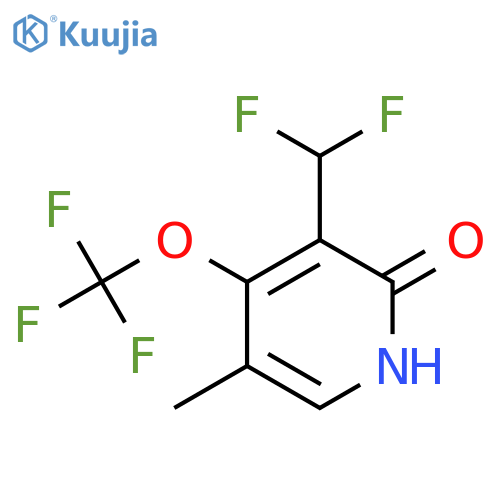 3-(Difluoromethyl)-2-hydroxy-5-methyl-4-(trifluoromethoxy)pyridine structure