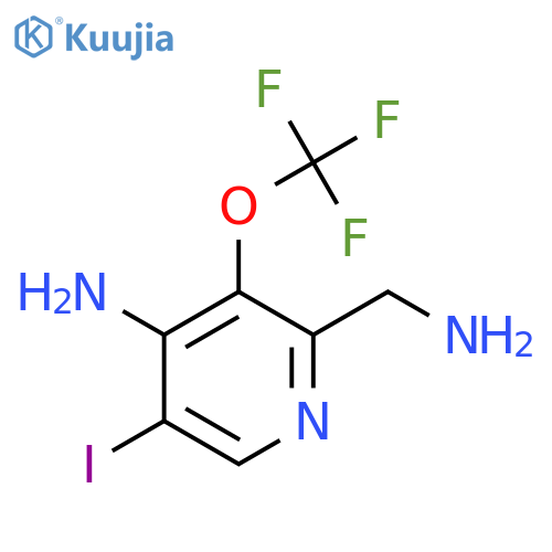 4-Amino-2-(aminomethyl)-5-iodo-3-(trifluoromethoxy)pyridine structure