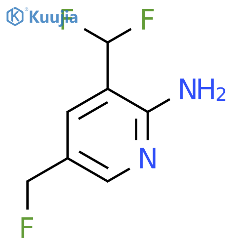 2-Amino-3-(difluoromethyl)-5-(fluoromethyl)pyridine structure