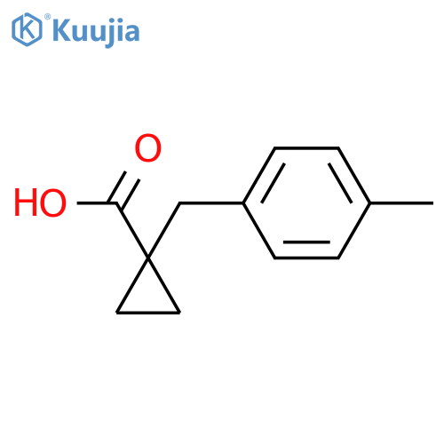 1-(4-methylphenyl)methylcyclopropane-1-carboxylic Acid structure