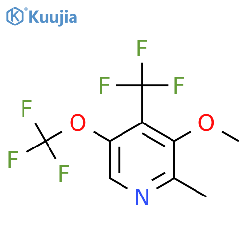 3-Methoxy-2-methyl-5-(trifluoromethoxy)-4-(trifluoromethyl)pyridine structure