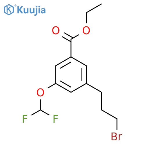 Ethyl 3-(3-bromopropyl)-5-(difluoromethoxy)benzoate structure