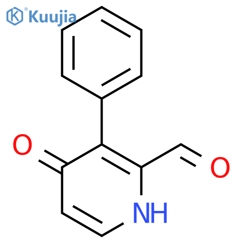 4-Hydroxy-3-phenylpicolinaldehyde structure