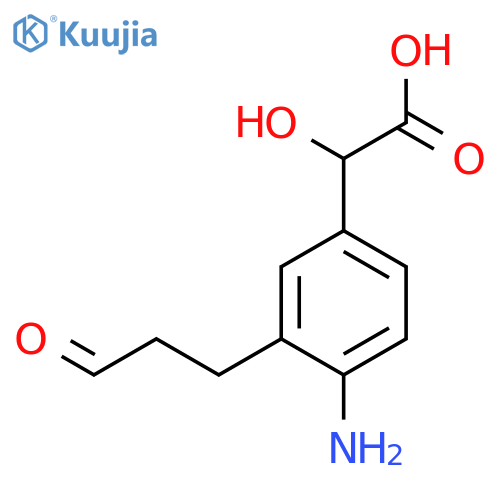 4-Amino-3-(3-oxopropyl)mandelic acid structure