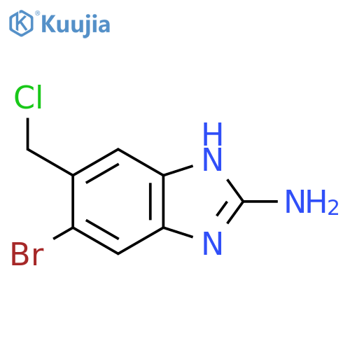 2-Amino-5-bromo-6-chloromethyl-1H-benzimidazole structure