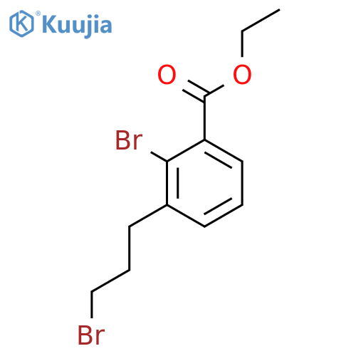 Ethyl 2-bromo-3-(3-bromopropyl)benzoate structure