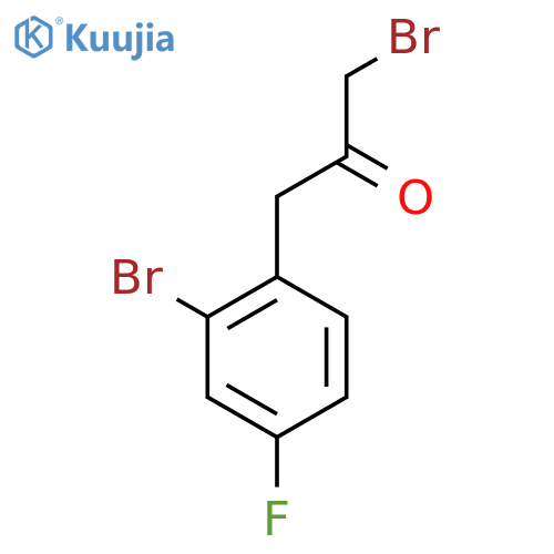 1-Bromo-3-(2-bromo-4-fluorophenyl)propan-2-one structure