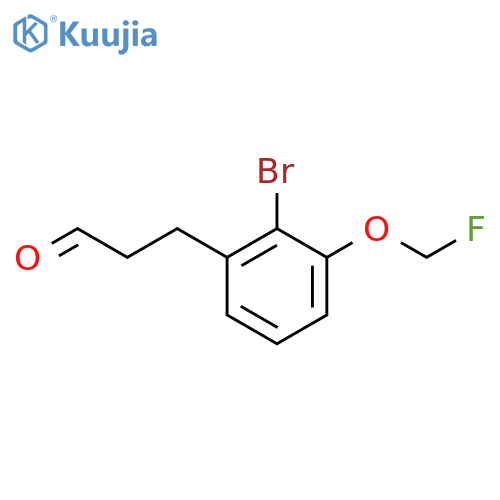 3-(2-Bromo-3-(fluoromethoxy)phenyl)propanal structure