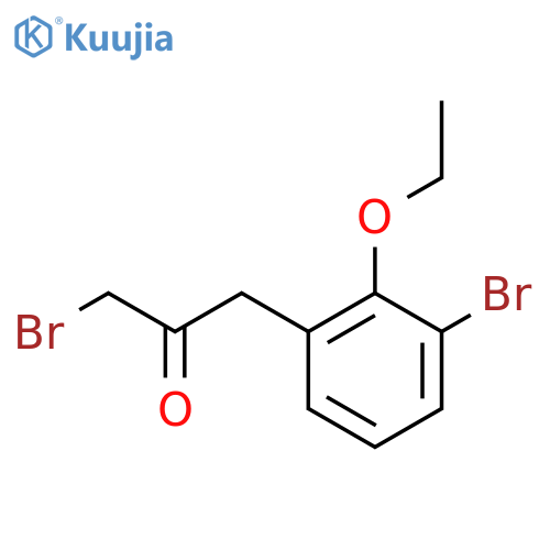 1-Bromo-3-(3-bromo-2-ethoxyphenyl)propan-2-one structure