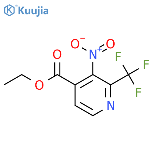 Ethyl 3-nitro-2-(trifluoromethyl)isonicotinate structure